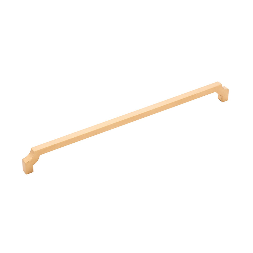 Monarch Pull 12 Inch Center to Center Brushed Golden Brass