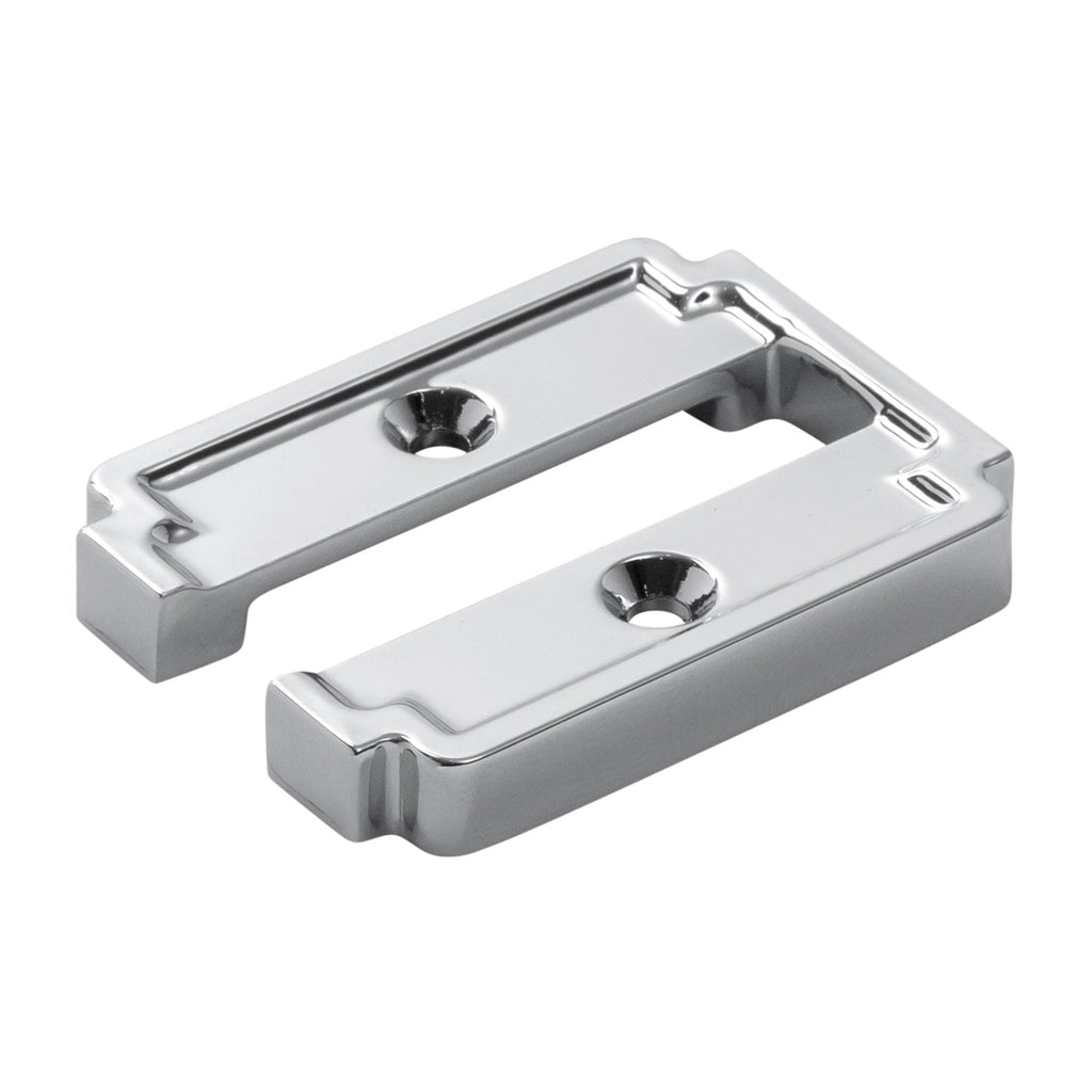 Coventry Hook Backplate 1 Inch Center to Center Chrome Finish