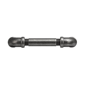Pipeline Pull 3-3/4 Inch (96mm) Center to Center Black Nickel Vibed