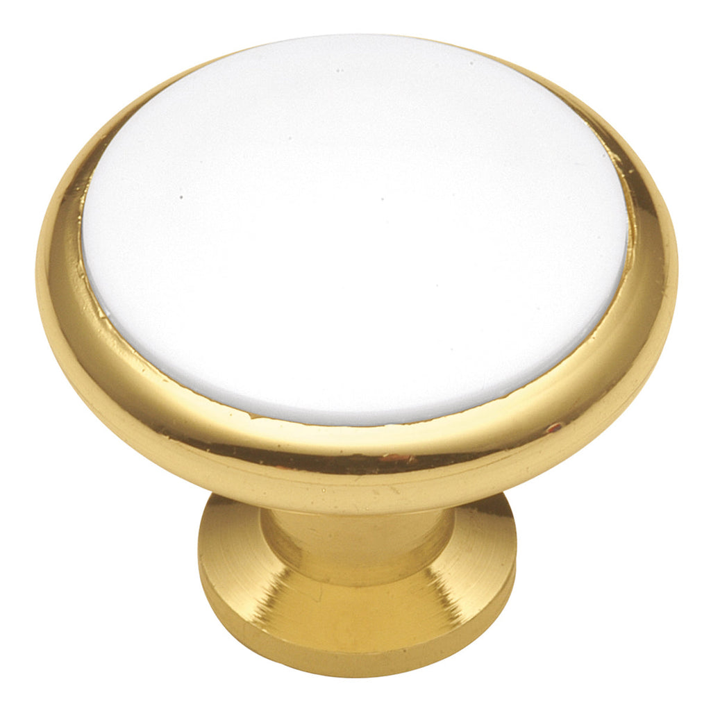 Tranquility Knob 1-5/16 Inch Diameter White Finish
