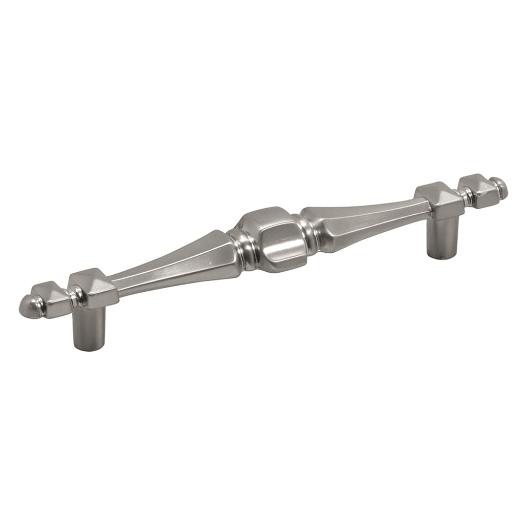Cavalier Pull 4-1/4 Inch Center to Center Satin Nickel Finish