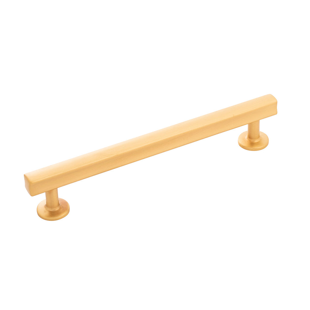 Woodward Pull 6-5/16 Inch (160mm) Center to Center Brushed Golden Brass Finish