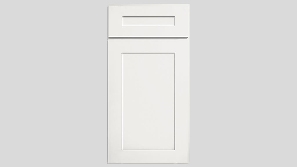 Builder's Pride White Shaker Cabinet Sample