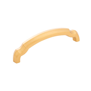 Veranda Pull 3-3/4 Inch (96mm) Center to Center Brushed Golden Brass