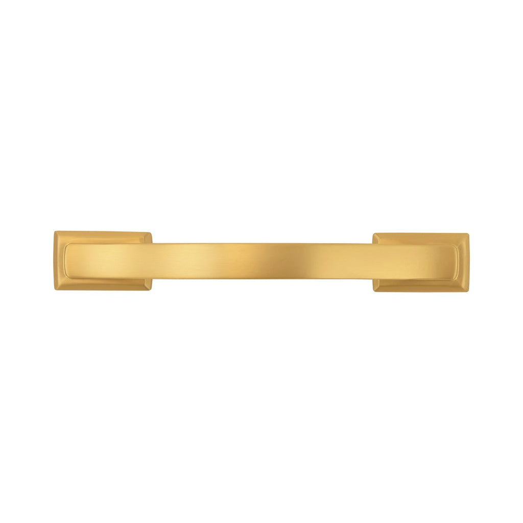 Dover Pull 3-3/4 Inch (96mm) Center to Center Brushed Golden Brass Finish