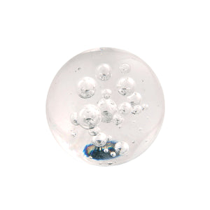 Crystal Palace Knob 1-1/4 Inch Diameter Glass with Chrome