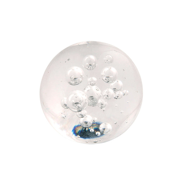 Crystal Palace Knob 1-1/4 Inch Diameter Glass with Chrome