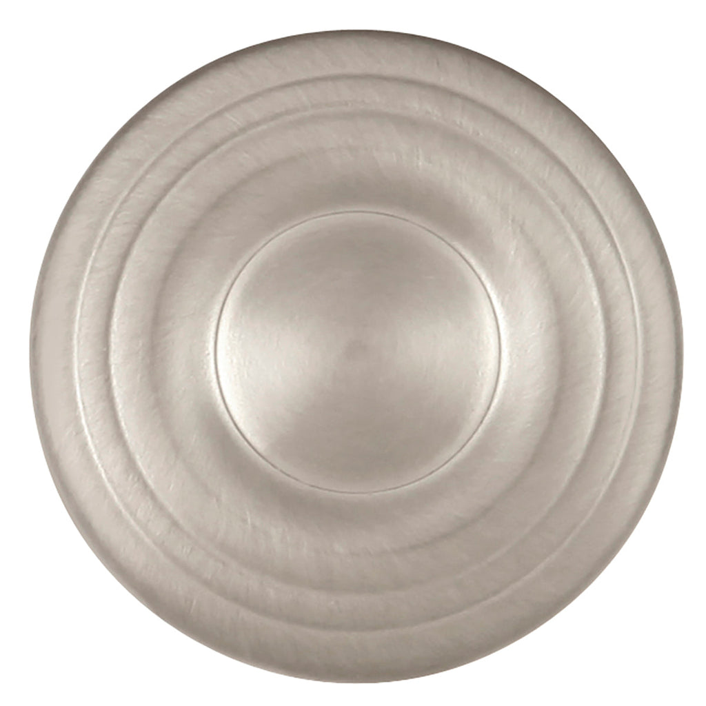 Conquest Knob 1-3/16 Inch Diameter Satin Nickel Finish