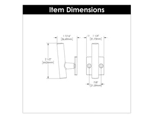 Bar Pulls Signature Hook 7/8 Inch Center to Center Chrome