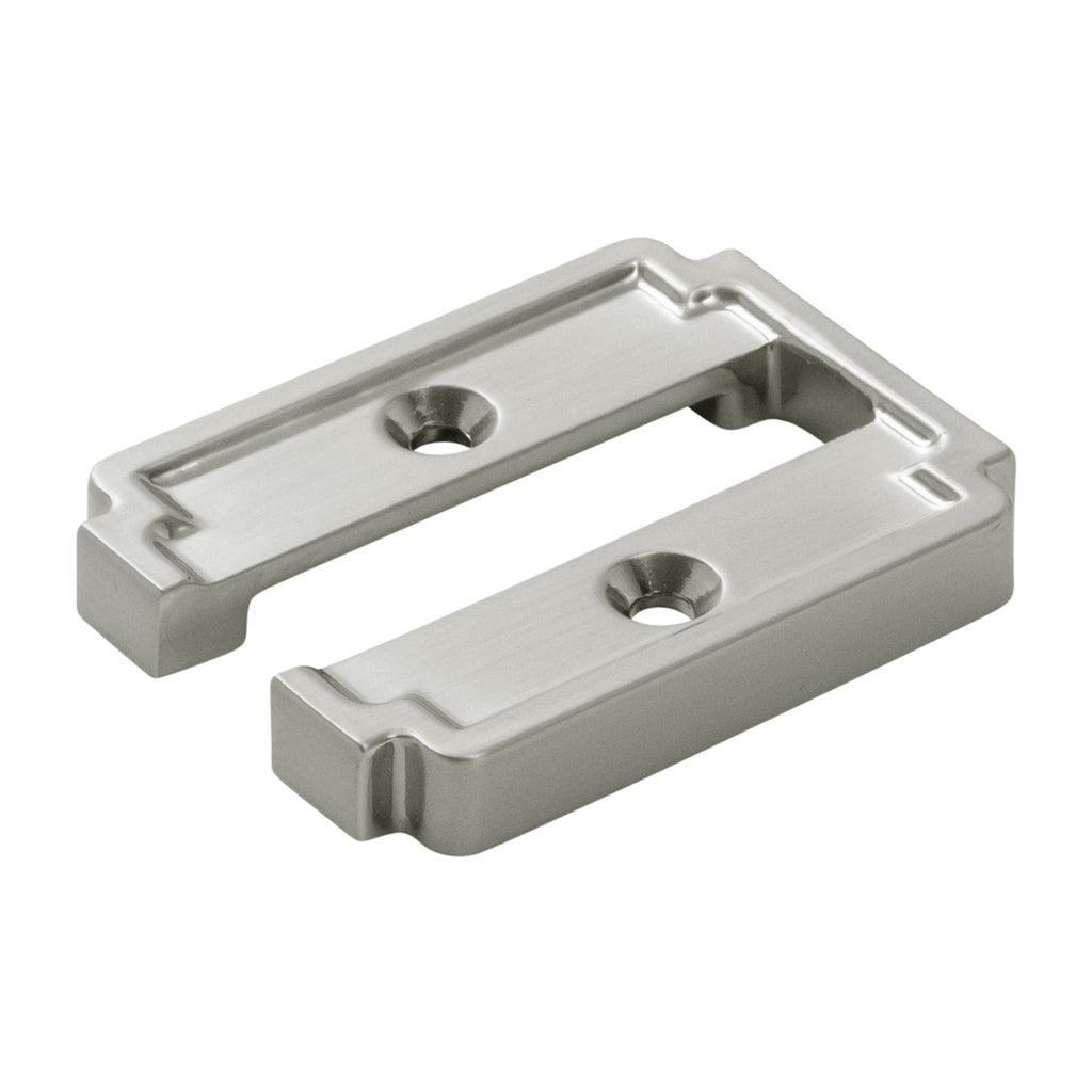 Coventry Hook Backplate 1 Inch Center to Center Satin Nickel Finish