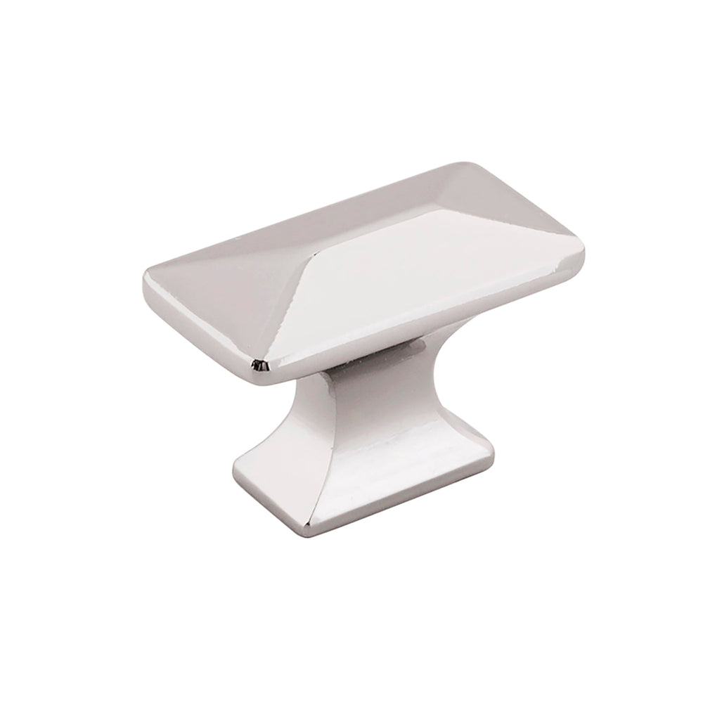 Bungalow Knob 1-1/4 Inch x 11/16 Inch  Polished Nickel