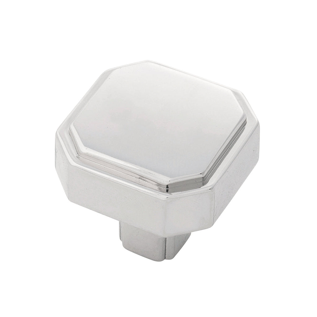 Monroe Knob 1-5/16 Inch x 1-5/16 Inch Chrome Finish