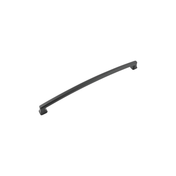 Bridges Pull 12 Inch Center to Center Matte Black