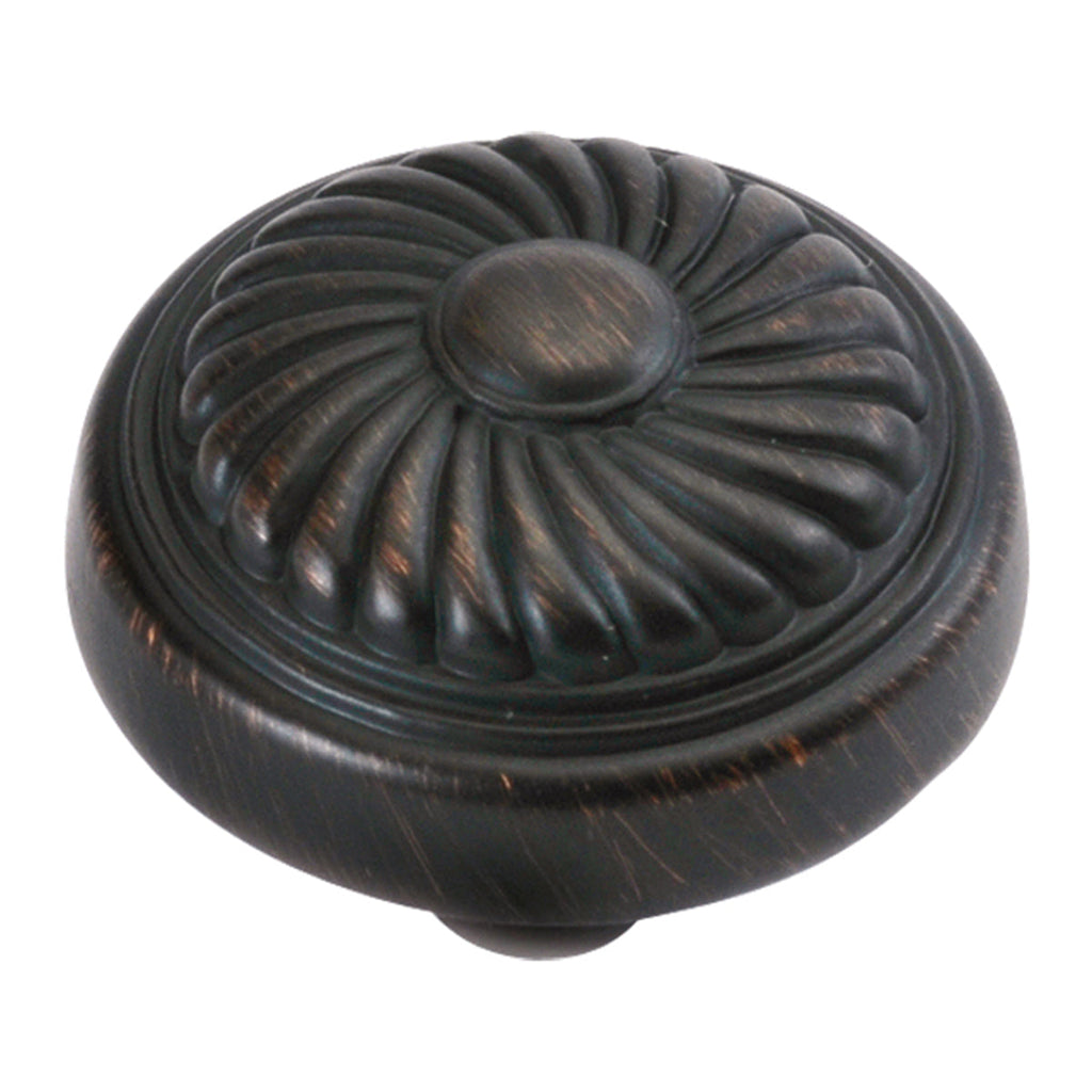 French Country Knob 1-1/4 Inch Diameter Vintage Bronze Finish