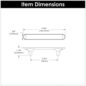 Maven Pull 3-3/4 Inch (96mm) Center to Center Satin Nickel