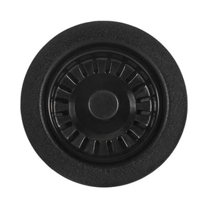 Kitchen Sink Basket Strainer Drain Assembly Matte Black