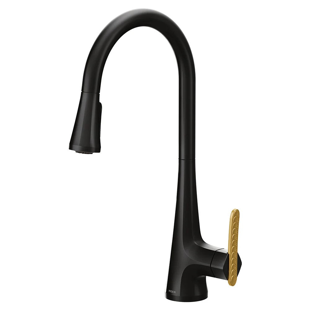 MOEN Matte Black High Arc Kitchen Faucet