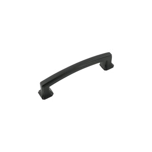 Bridges Pull 3-3/4 Inch (96mm) Center to Center Matte Black