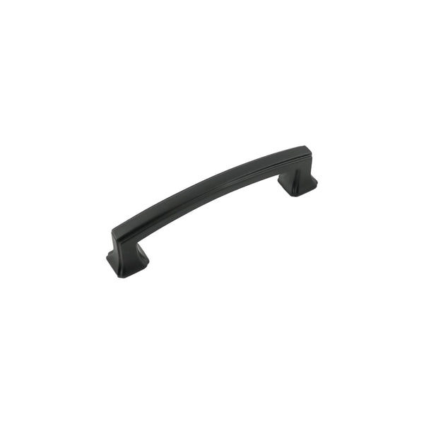 Bridges Pull 3-3/4 Inch (96mm) Center to Center Matte Black