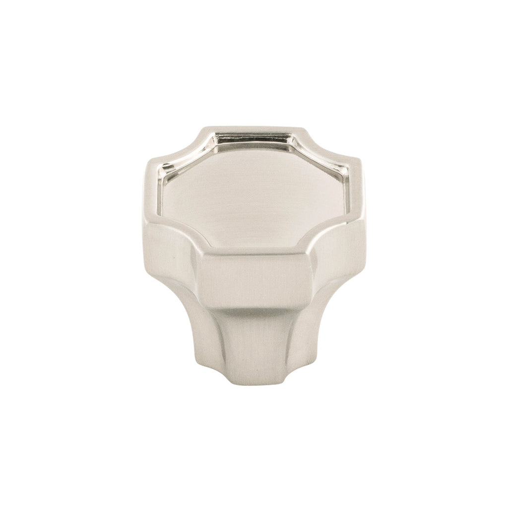 Monarch Knob 1-1/4 Inch x 1-1/4 Inch Satin Nickel Finish