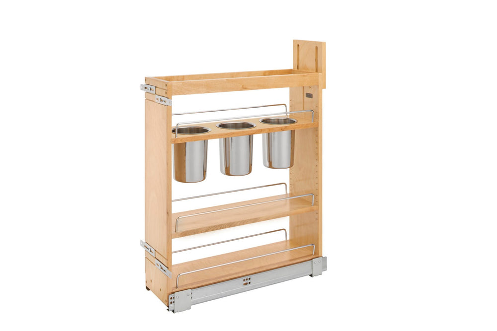Euro Pullout 6.5'' Utensil Organizer Maple Blum