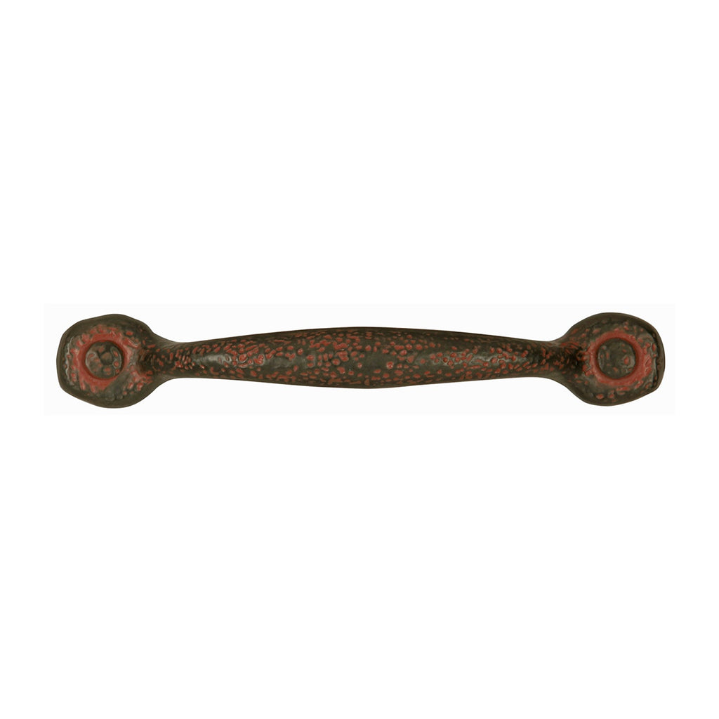 Refined Rustic Pull 3-3/4 Inch (96mm) Center to Center Rustic Iron Finish