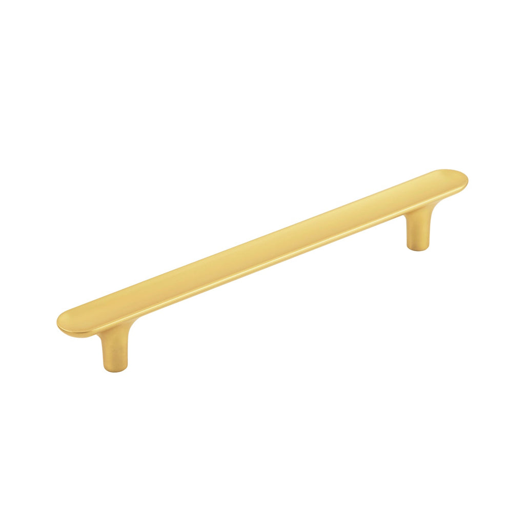 Maven Pull 6-5/16 Inch (160mm) Center to Center Brushed Golden Brass Finish