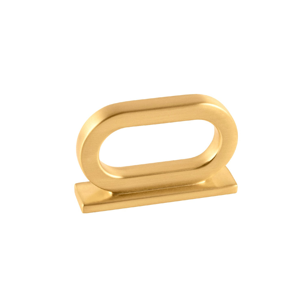 Corsa Pull 1 Inch Center to Center Brushed Golden Brass Finish