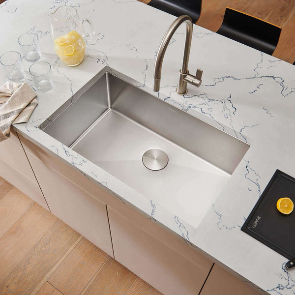 30-inch Undermount 16 Gauge Stainless Steel Sink Single Bowl