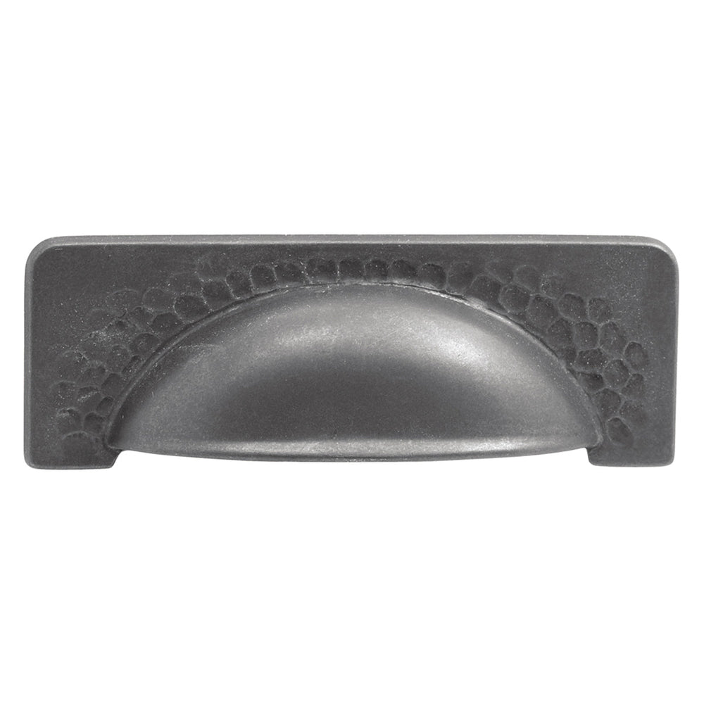 Craftsman Cup Pull 3-3/4 Inch (96mm) Center to Center Black Iron