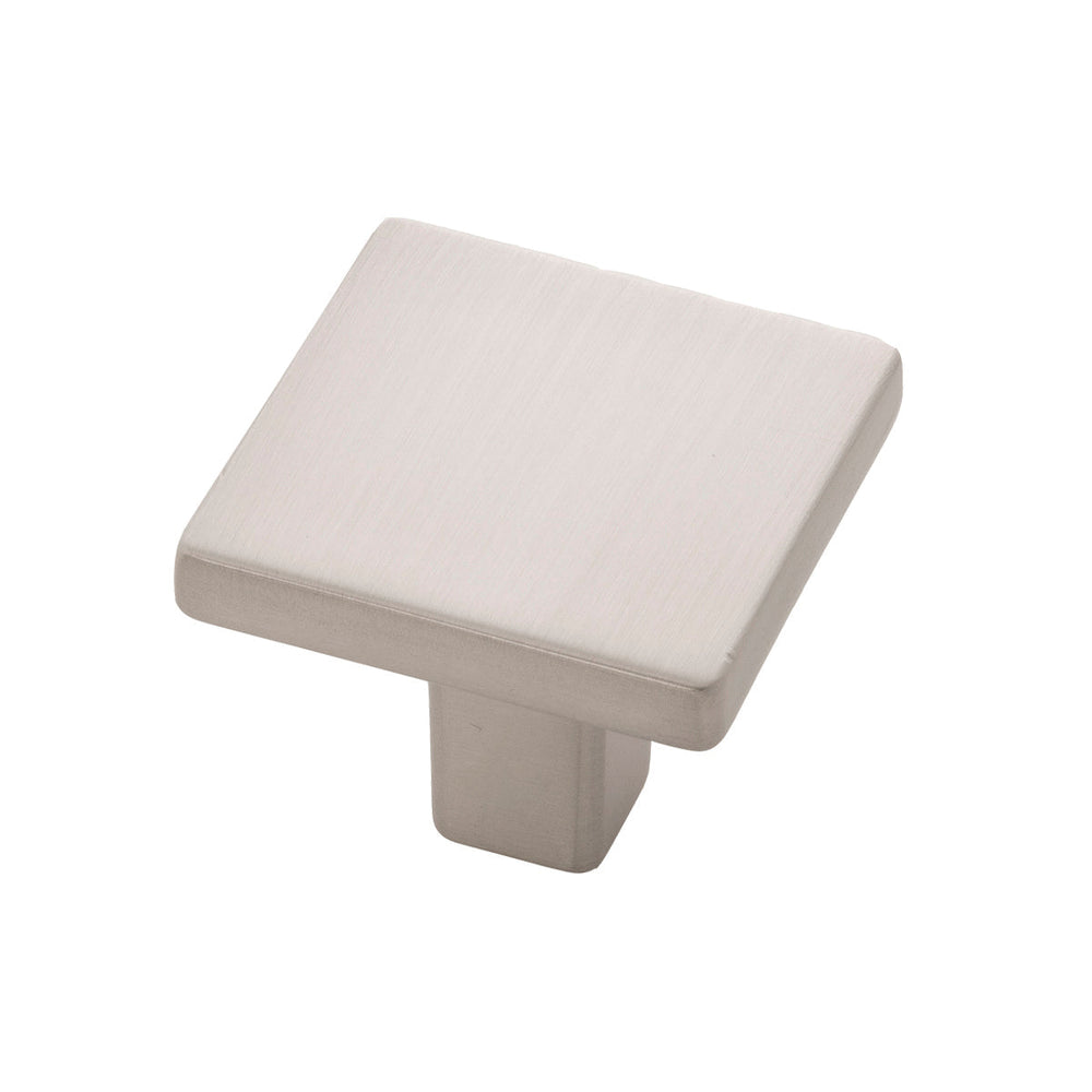 Emerge Knob 1-5/16 Inch Square Satin Nickel