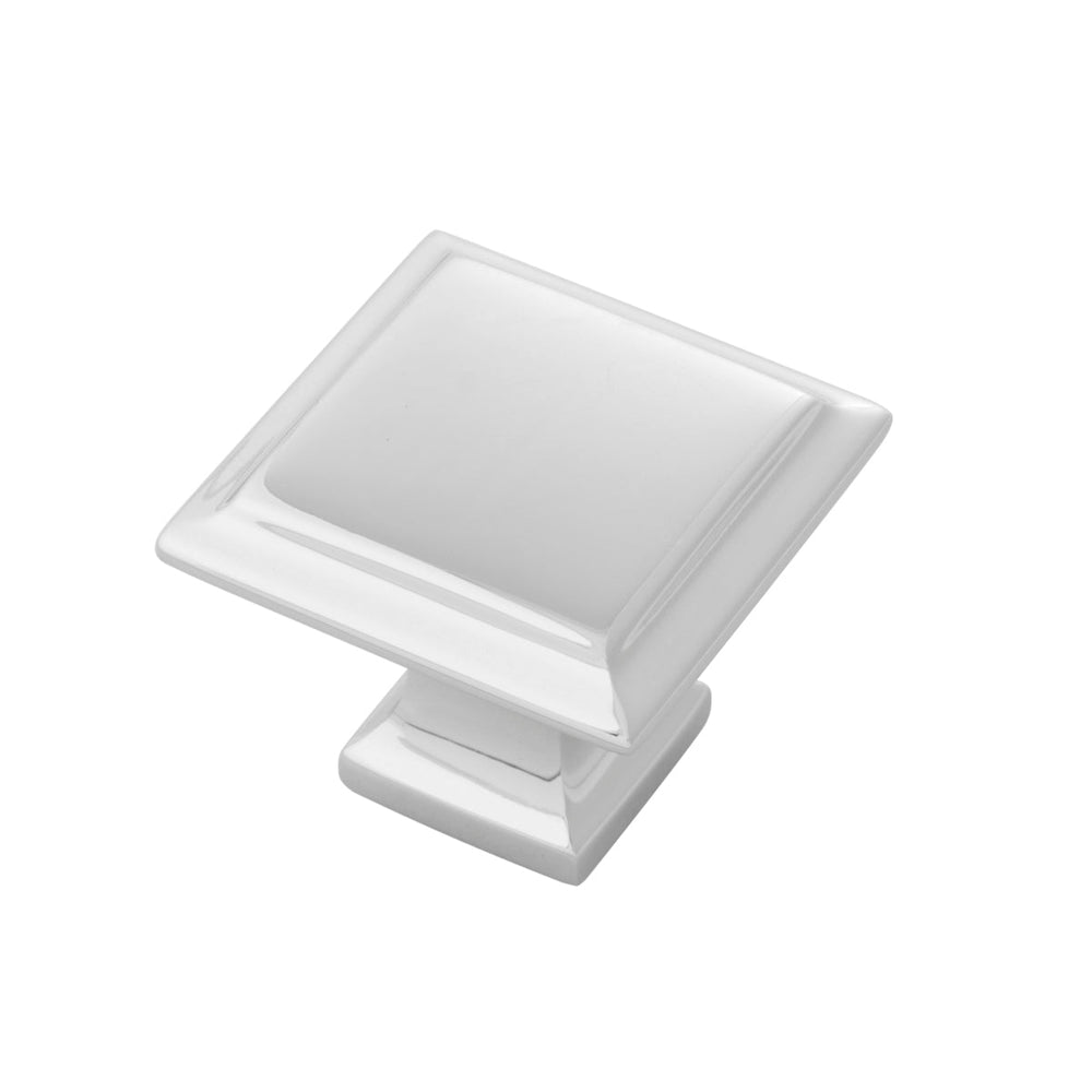 Studio II Knob 1-1/4 Inch Square Polished Nickel