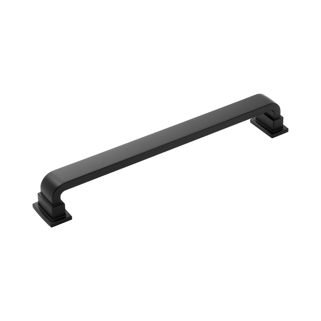 Brighton Appliance Pull 12 Inch Center to Center Matte Black Finish