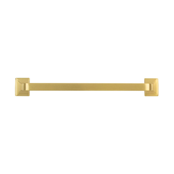 Forge Pull 7-9/16 Inch (192mm) Center to Center Brushed Golden Brass