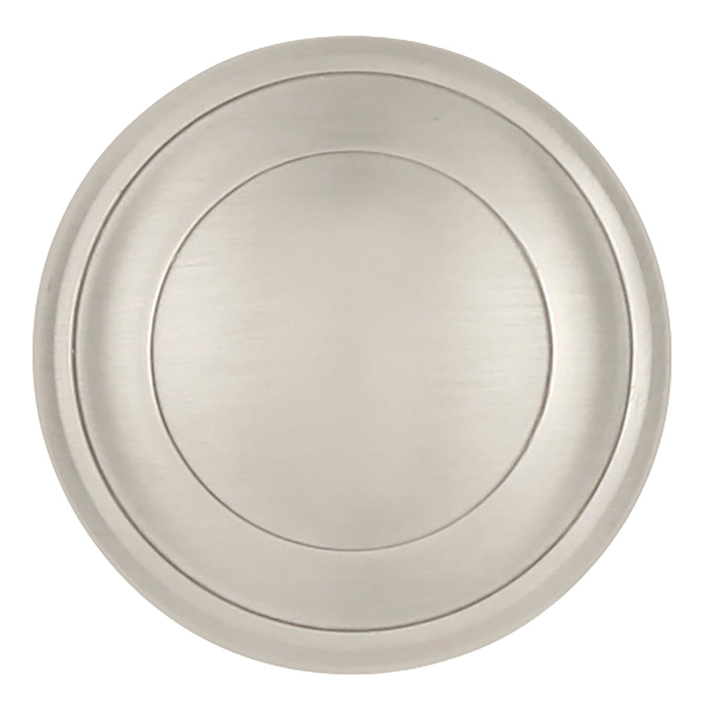 Zephyr Knob 1 Inch Diameter Satin Nickel Finish