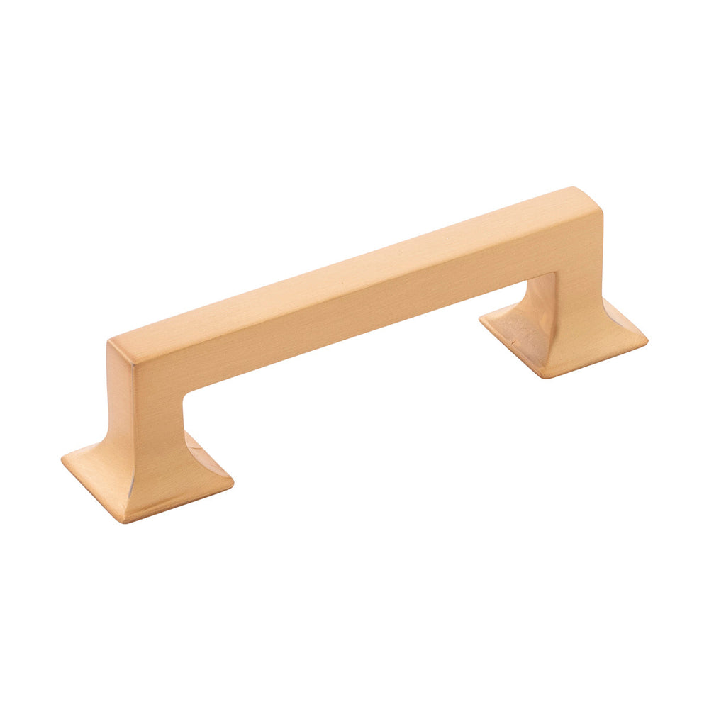 Studio Pull 3-3/4 Inch (96mm) Center to Center Brushed Golden Brass