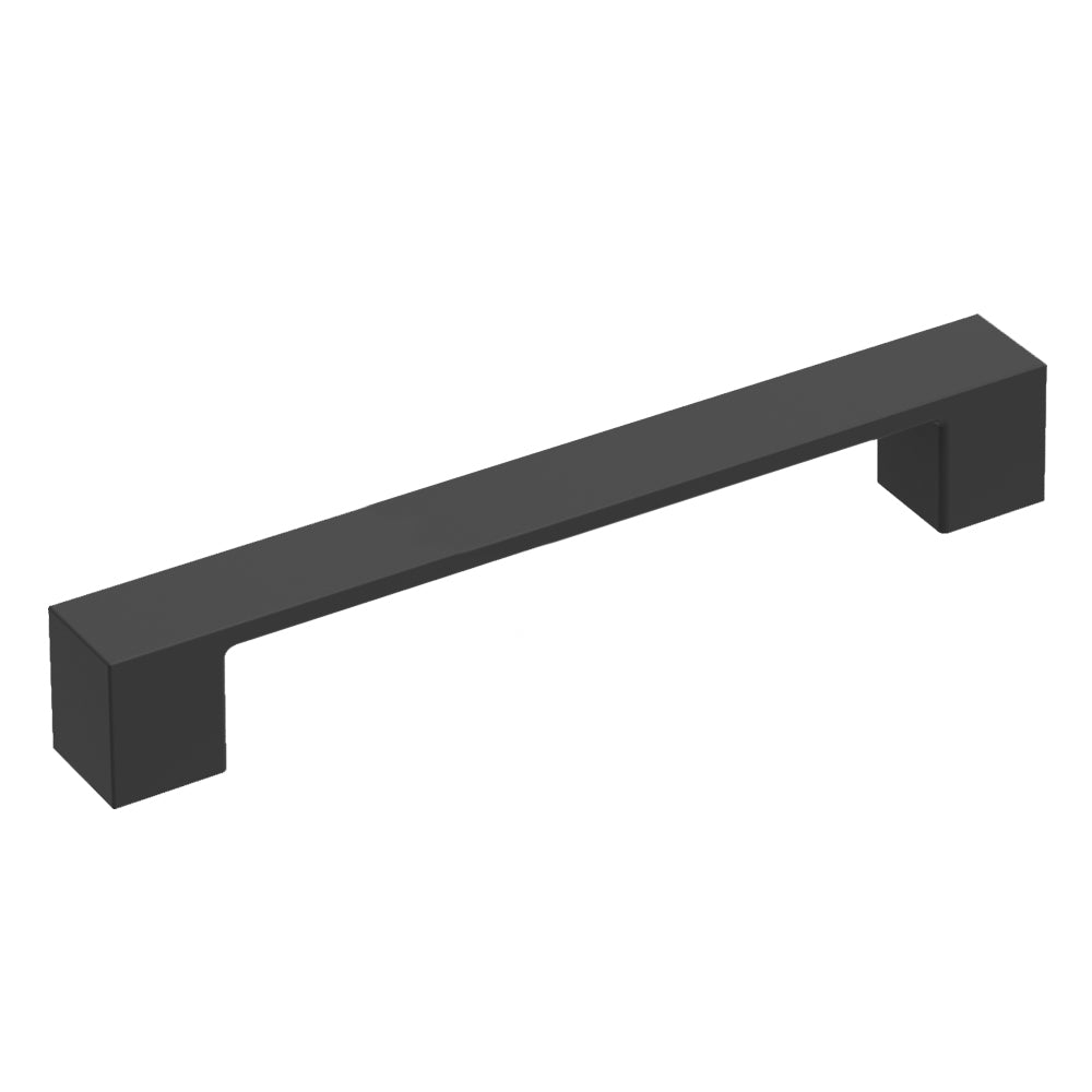 Worthington Platform Pull 3-3/4 Inch (96mm) Center to Center Matte Black Finish (10 Pack)