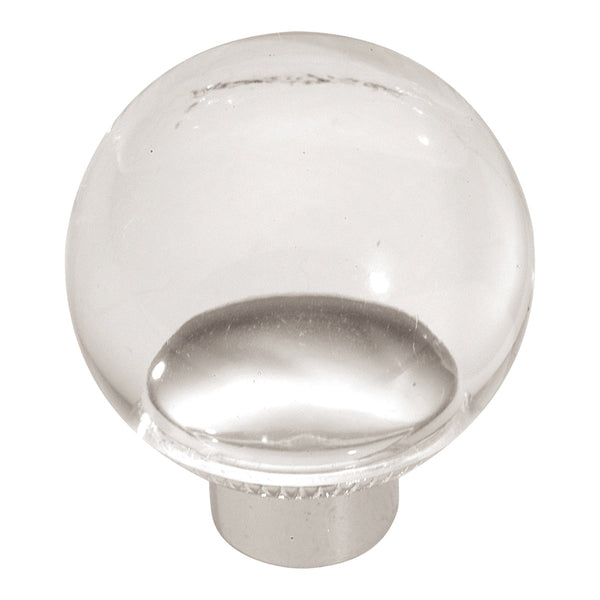 Crystal Palace Knob 1-3/16 Inch Diameter Lucite