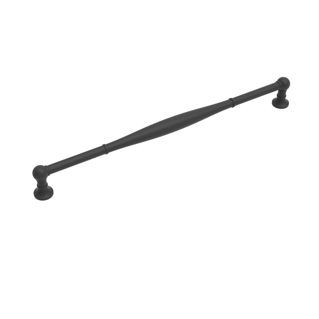 Fuller Pull 12 Inch Center to Center Matte Black Finish
