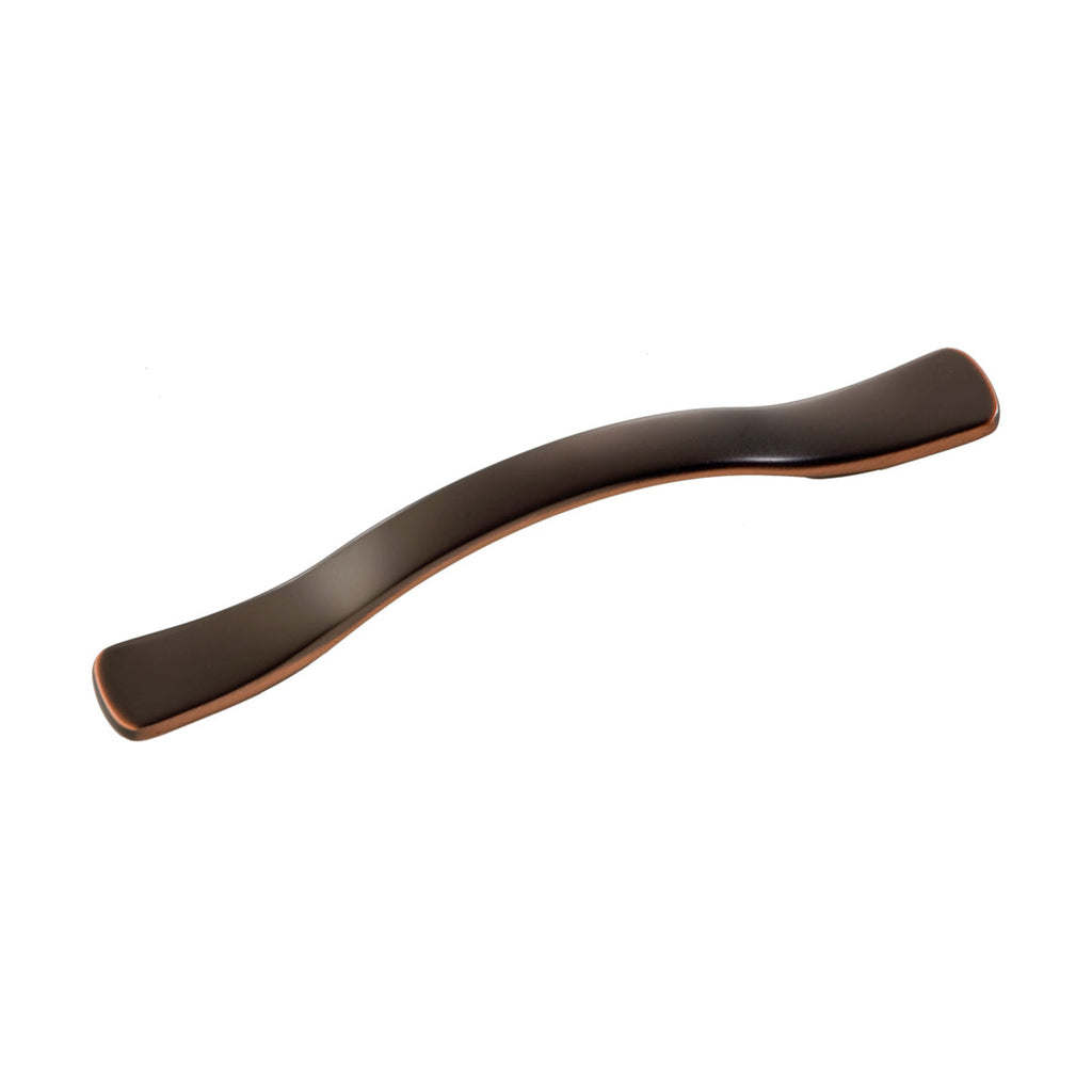 Euro-Contemporary Pull 4 Inch Center to Center Oil-Rubbed Bronze Highlighted Finish