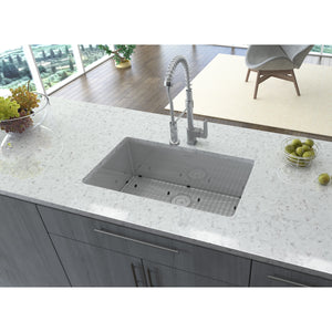 28-inch Undermount 16 Gauge Stainless Steel Sink  Single Bowl