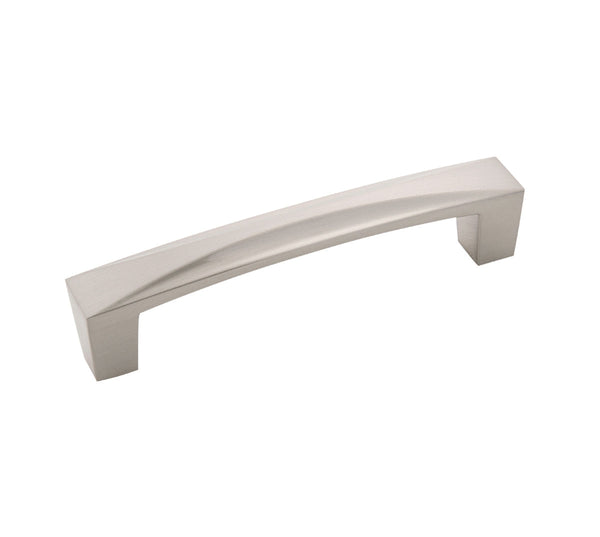 Crest Pull 3-3/4 Inch (96mm) Center to Center Satin Nickel