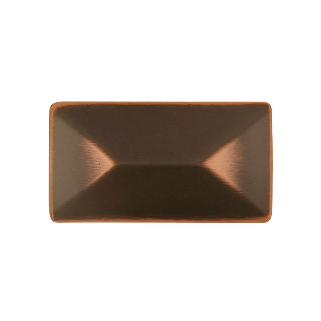 Bungalow Knob 1-3/4 Inch x 15/16 Inch Oil-Rubbed Bronze Highlighted Finish