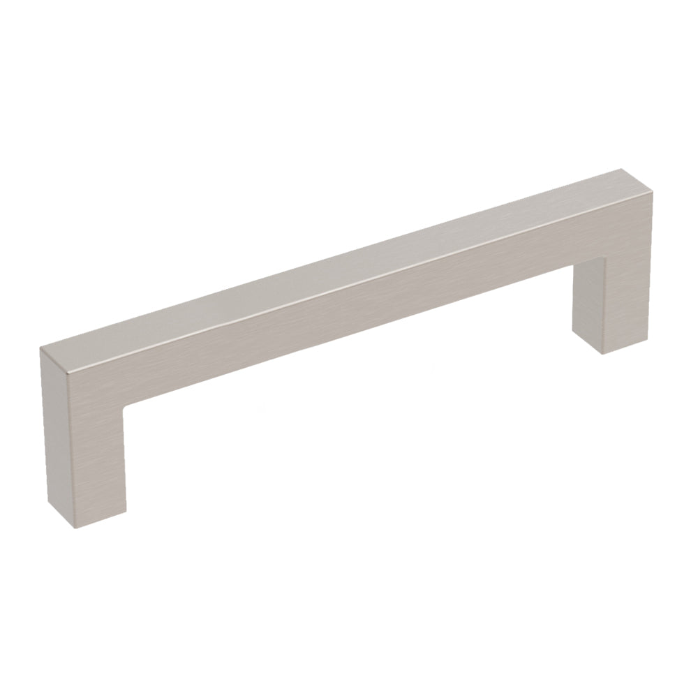 Worthington Square Pull 3-3/4 Inch (96mm) Center to Center Satin Nickel Finish (10 Pack)
