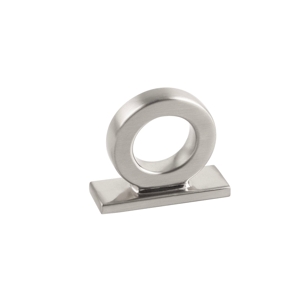 Corsa Ring Knob 1-3/4 Inch x 5/8 Inch Satin Nickel Finish