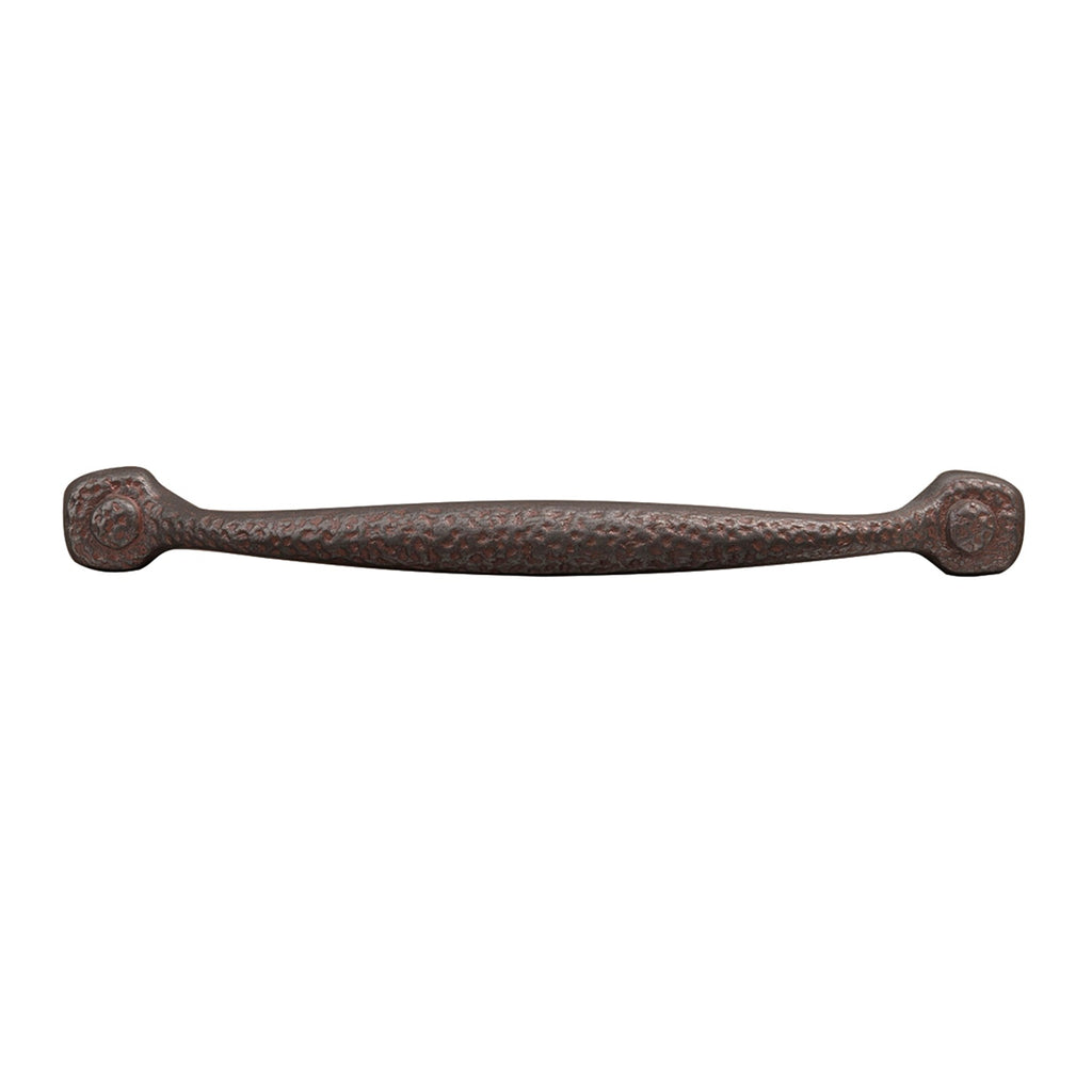 Refined Rustic Pull 6-5/16 Inch (160mm) Center to Center Rustic Iron Finish