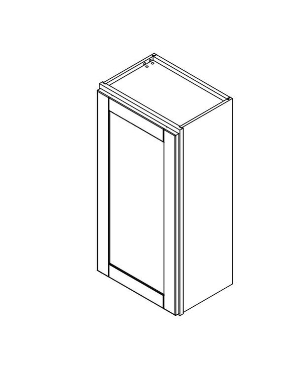 Platinum Grey 18 in. Wide x 12 in. Deep x 36 in. Tall - Wall Shaker Cabinet