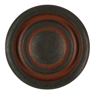 Manchester Knob 1-3/8 Inch Diameter Rustic Iron