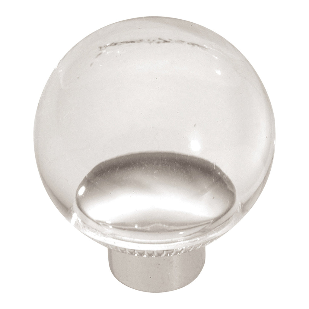 Crystal Palace Knob 1-3/16 Inch Diameter Lucite Finish