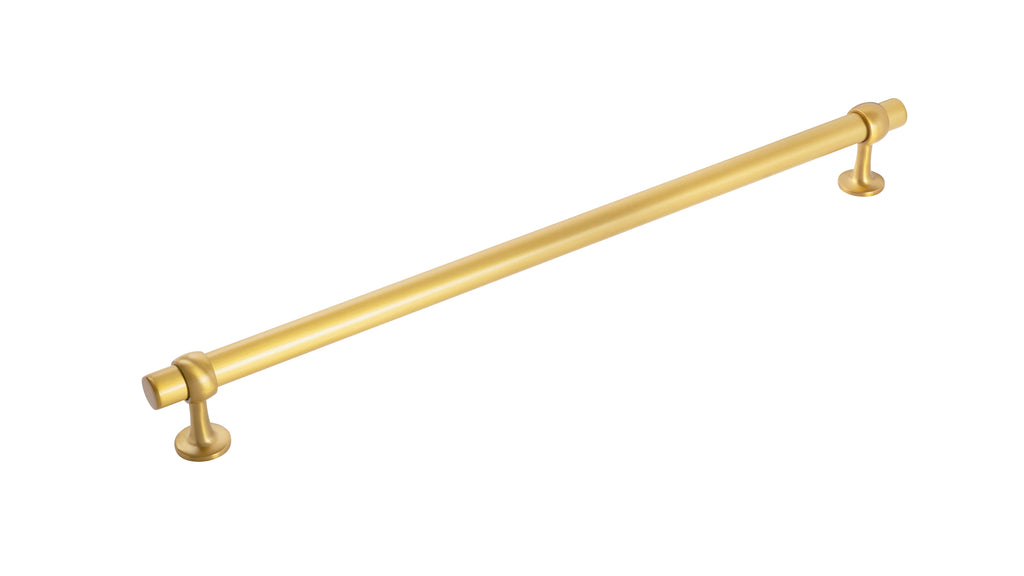 Ostia Appliance Pull 18 Inch Center to Center Brushed Golden Brass Finish